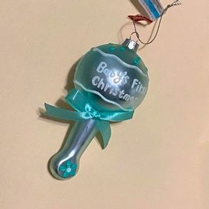 Baby's First Christmas Ornament, Glass